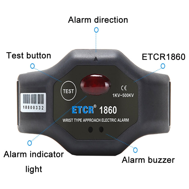 Bolígrafo de prueba para electricistas con alarma de alto voltaje sin contacto ETCR, modelo:, ETCR1860 For Wrist, ETCR1860C For Wrist, ETCR1880 For Helmet, ETCR1880C For Helmet, ETCR1870 For Arm, ETCR1870C For Arm