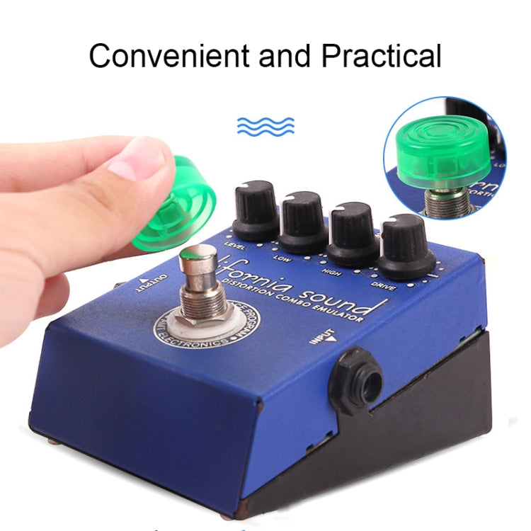 10 tapas de pedal de afinador de guitarra eléctrica JT1808., Amarillo, Rojo, Púrpura, Verde, Naranja, Deep Blue, Light Blue, Negro