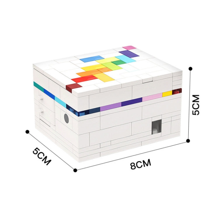 BuildMoc Juguetes de bloques entrelazados Rainbow Road Caja de descifrado, BuildMoc Interlocking Block