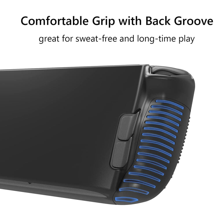 Funda de silicona para consola de juegos PGTECH con partículas antideslizantes para Steam Deck, Black