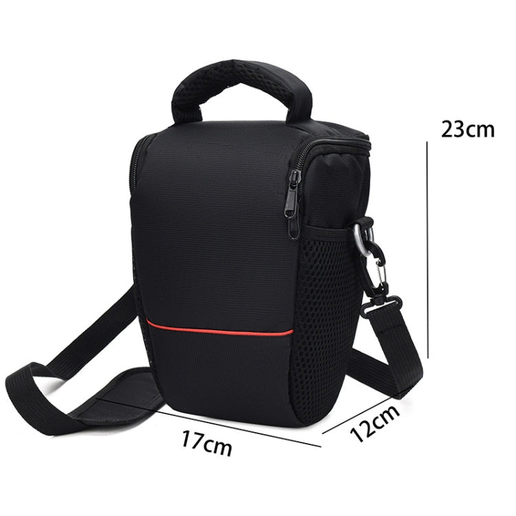 Byk-1683 Bolsa para cámara impermeable y resistente al desgaste triangular, Rojo, Amarillo