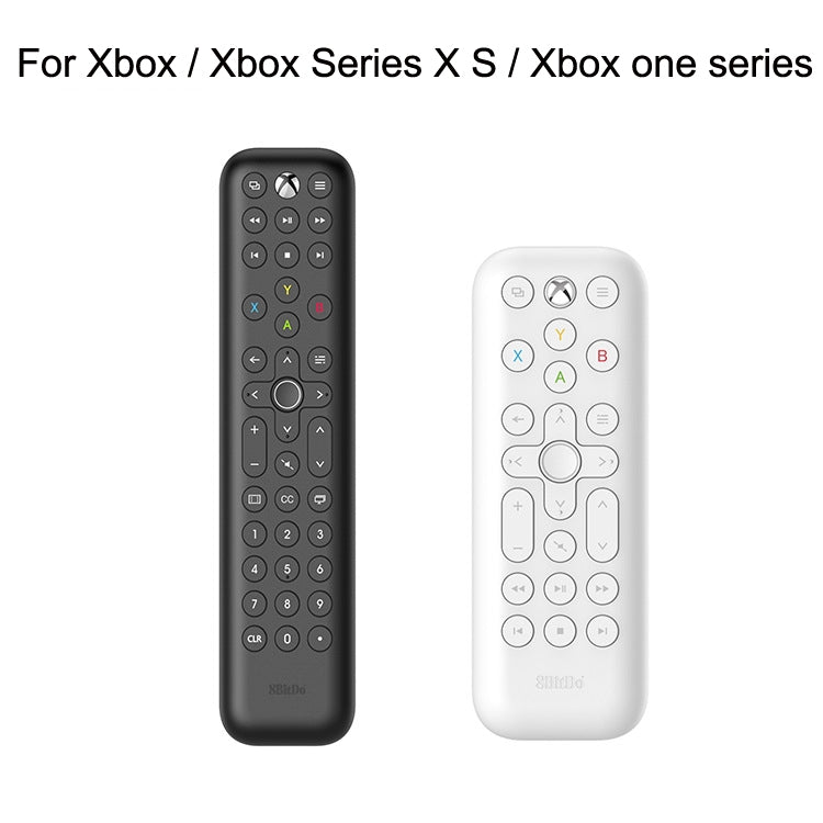 8BitDo Retroiluminado Key Media Remote Control para Xbox, estilo:, Long Version (Black), Short Version (White)