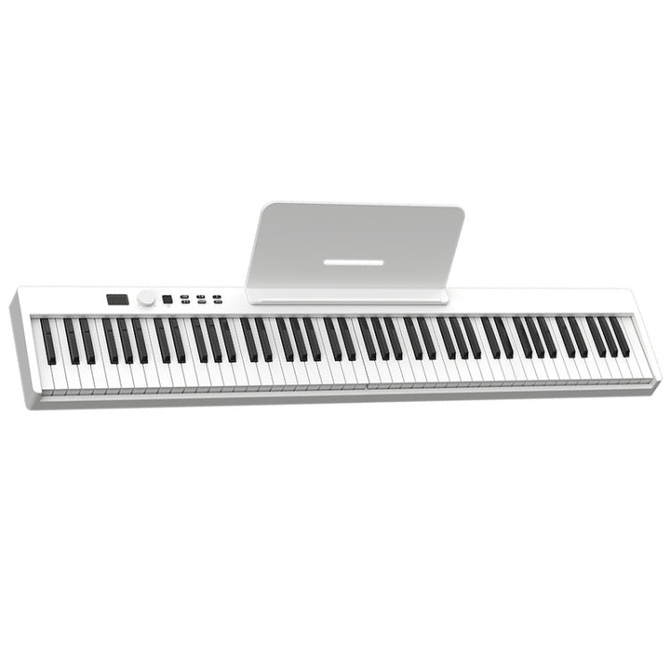 Piano eléctrico plegable inteligente portátil de 88 teclas, enchufe de la UE, PJ88C White, PJ88C Black, PJ88CD Black With Light