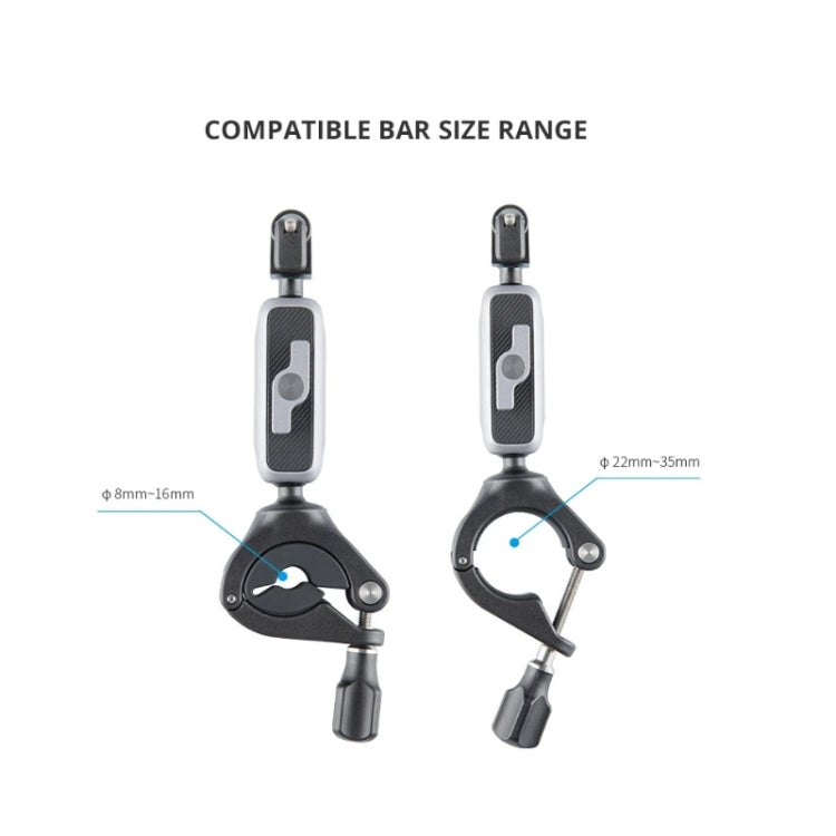Soporte de manillar para cámara de acción PGYTECH para Insta360 ONE / ONE R / OSMO Action / GoPro, Handlebar Mount