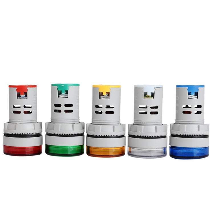 2 uds. Indicador de señal de voltaje CC 22mm redondo 6-100V voltímetro Universal, 6-100V Red, 6-100V White, 6-100V Blue, 6-100V Green, 6-100V Yllow