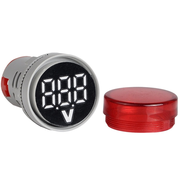 2 uds. Indicador de señal de voltaje CC 22mm redondo 6-100V voltímetro Universal, 6-100V Red, 6-100V White, 6-100V Blue, 6-100V Green, 6-100V Yllow