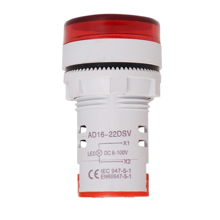 2 uds. Indicador de señal de voltaje CC 22mm redondo 6-100V voltímetro Universal, 6-100V Red, 6-100V White, 6-100V Blue, 6-100V Green, 6-100V Yllow