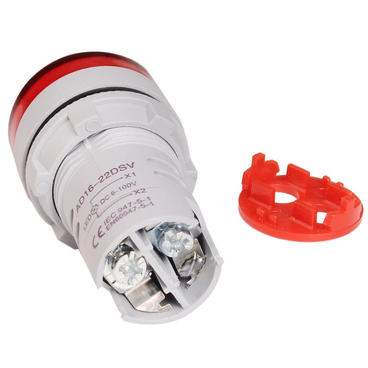 2 uds. Indicador de señal de voltaje CC 22mm redondo 6-100V voltímetro Universal, 6-100V Red, 6-100V White, 6-100V Blue, 6-100V Green, 6-100V Yllow