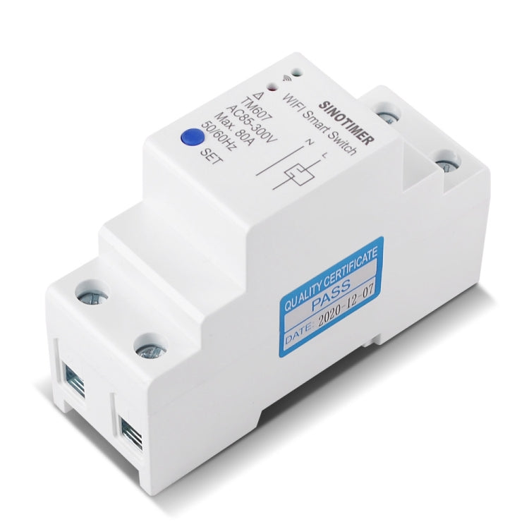 SINOTIMER TM607 temporizador inteligente Wifi aplicación móvil interruptor de tiempo de Control remoto de carril doméstico 80A 85-300V, TM607