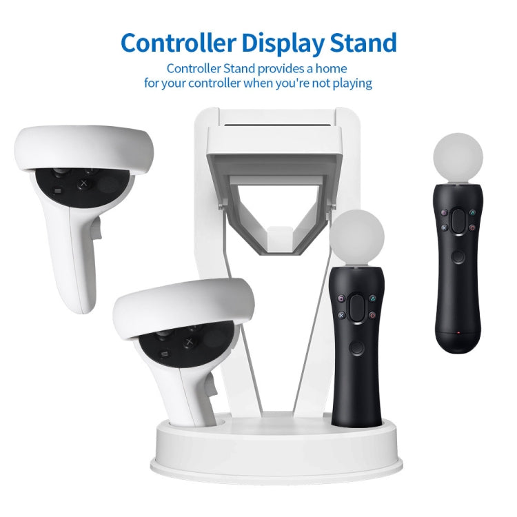 Estante de almacenamiento de escritorio con soporte JYS-OC002 VR para Oculus Quest 2, JYS-OC002 White, JYS-OC002 Black