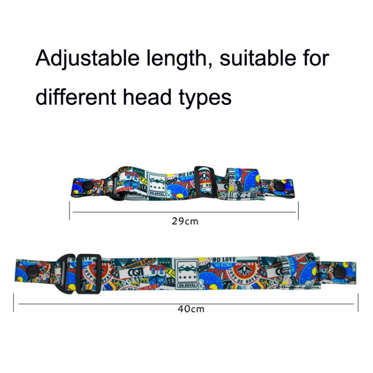 Vuelo Video Gafas Graffiti Color Diadema Correa fija para DJI FPV Goggles V2, Strap, Strap + Power Line, Strap + Power Line + Pad