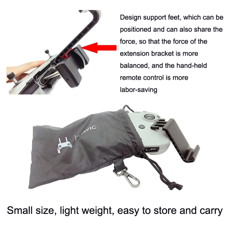 Soporte de extensión de tableta de control remoto para DJI Mavic 3 / Air 2 / Air 2S / Mini 2, estilo:, Small, Large, Large+For Apple Line, Large+Type-c Line, Large+Micro Line