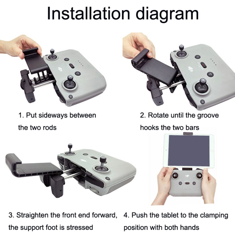 Soporte de extensión de tableta de control remoto para DJI Mavic 3 / Air 2 / Air 2S / Mini 2, estilo:, Small, Large, Large+For Apple Line, Large+Type-c Line, Large+Micro Line