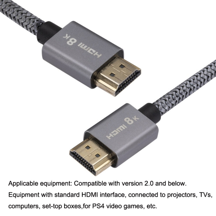 Conexión de proyección de computadora 8K HD Cable HDMI Color Entrega aleatoria, 1m