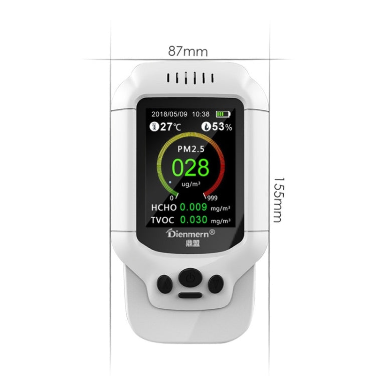 Detector de TVOC de formaldehído PM2.5 Probador de polvo, DM502