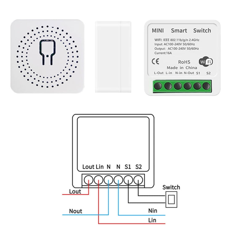 003 Aplicación WiFi Control remoto por voz Interruptor inteligente, Smart Switch