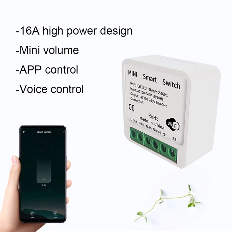 003 Aplicación WiFi Control remoto por voz Interruptor inteligente, Smart Switch
