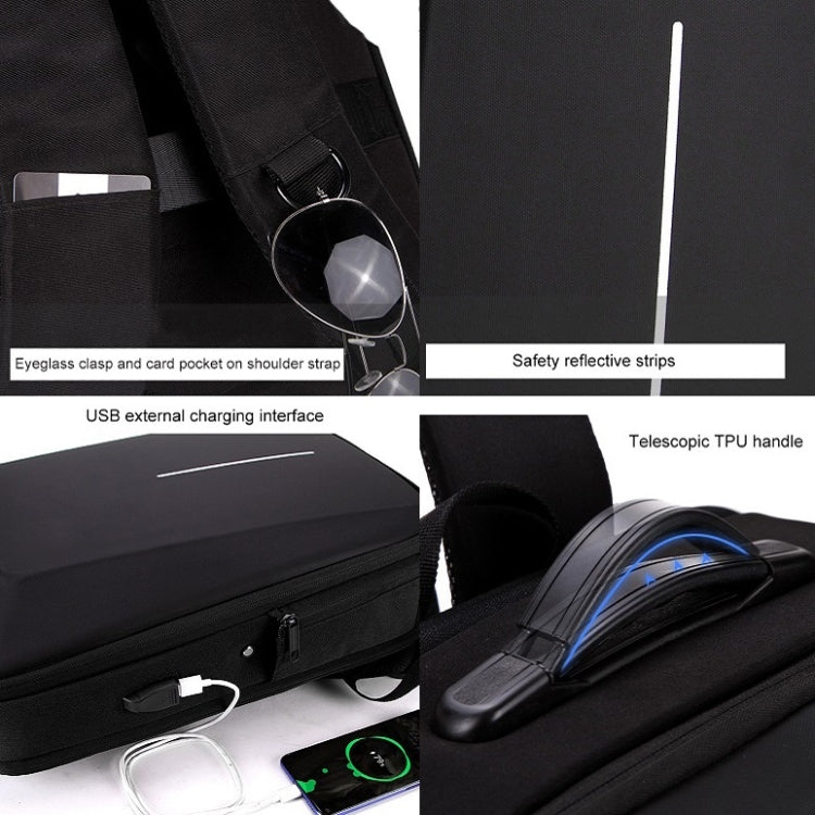 Mochila de carcasa dura Marco de aleación Bolso antirrobo para computadora para hombres, 8001 Black, 8001 Gray, 8001 Blue, 8001 Red, 8003 Black, 8003 Gray, 8003 Blue, 8003 Red, 8001-J Black, 8001-J Gray, 8001-J Blue, 8001-J Red