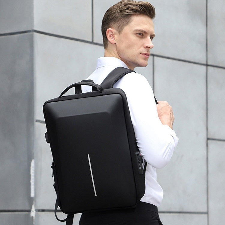 Mochila de carcasa dura Marco de aleación Bolso antirrobo para computadora para hombres, 8001 Black, 8001 Gray, 8001 Blue, 8001 Red, 8003 Black, 8003 Gray, 8003 Blue, 8003 Red, 8001-J Black, 8001-J Gray, 8001-J Blue, 8001-J Red