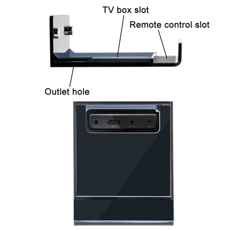 Soporte de almacenamiento de pared para decodificador para Amazon Fire TV, For Amazon Fire TV