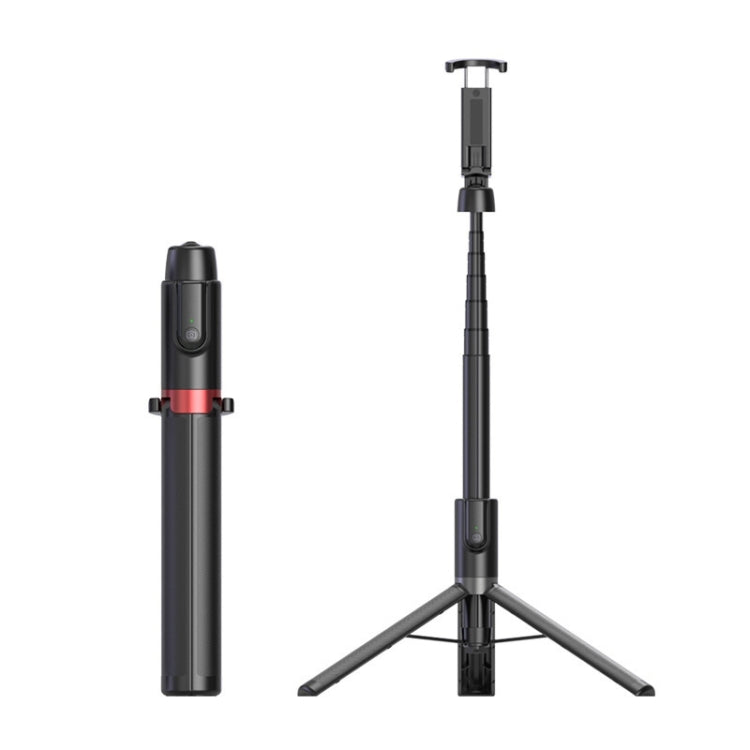 AB403 Soporte de triángulo de teléfono móvil telescópico integrado de aterrizaje de transmisión en vivo, Negro, Blanco, Negro Rojo