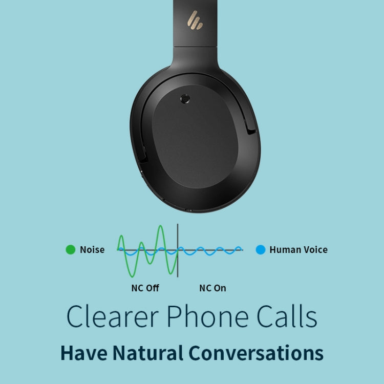 Edifier W820NB Auriculares inalámbricos Bluetooth con cancelación de ruido para deportes y música, W820NB White, W820NB Grey