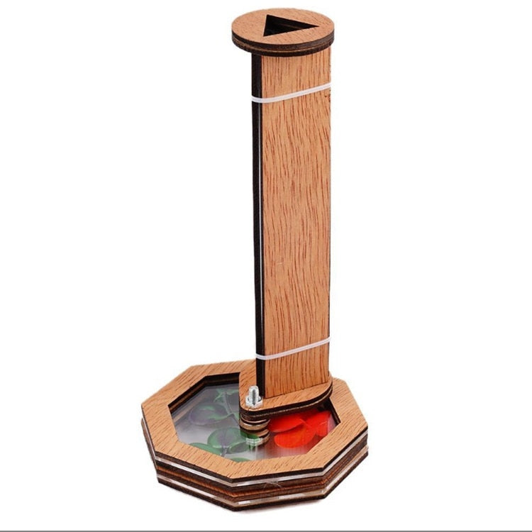Regalo de juguete de caleidoscopio giratorio de madera DIY para niños, Kaleidoscope