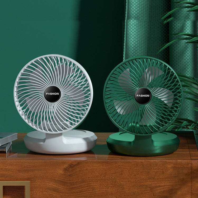 Ventilador pequeño portátil plegable para el hogar de escritorio de oficina, 8 inch White, 8 inch Green