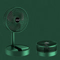 Ventilador plegable portátil Ventilador de pie retráctil, estilo:, Rechargeable (White), Rechargeable (Green), USB Plug In  (White), USB Plug In (Green)