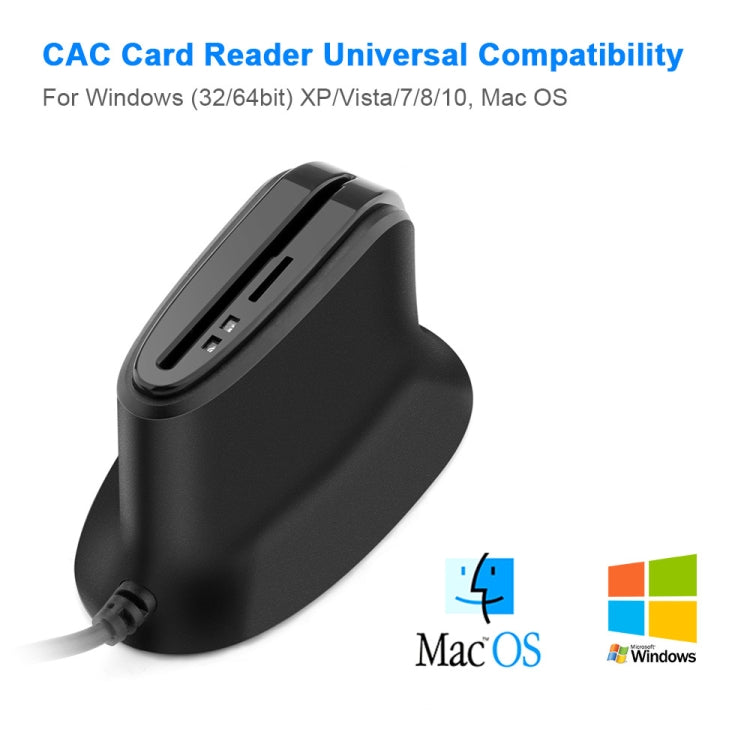 Lector de tarjetas inteligentes Rocketek SCR812 USB 2.0 IC ID CAC Lector de tarjetas TF