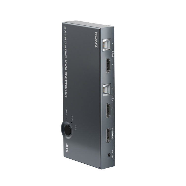 2 en 1 salida 4K 60Hz KVM HDMI Switch USB Swltch Splitter Box HUB