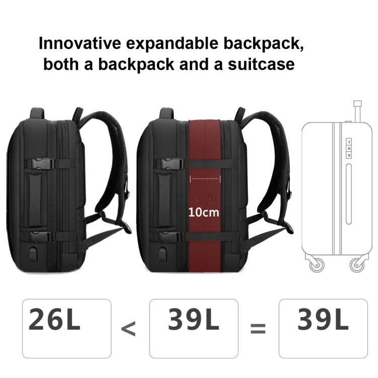 Mark Ryden Mochila para computadora de tela Oxford de gran capacidad para hombres de 17.3 pulgadas, estilo:, Ordinary Style, Expansion Style, Raincoat Style