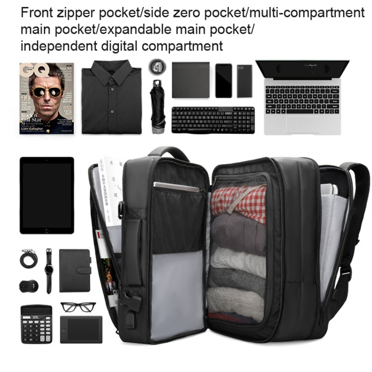 Mark Ryden Mochila para computadora de tela Oxford de gran capacidad para hombres de 17.3 pulgadas, estilo:, Ordinary Style, Expansion Style, Raincoat Style