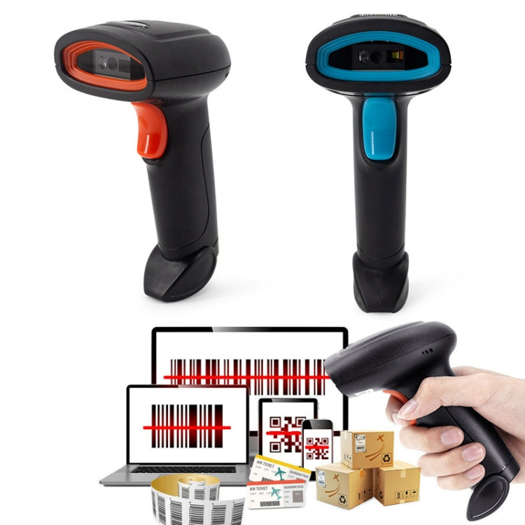 Escáner de luz roja con cable para cajero de tienda de supermercado Kefar, 1D Barcode, QR CodeWireless