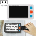 Lector de lupa de baja visión de ayuda de visión electrónica HD portátil de 5,0 pulgadas, enchufe de EE. UU., US Plug White, US Plug Black