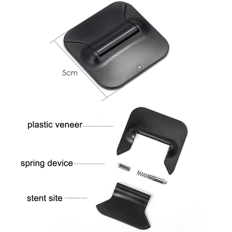Soporte de ABS portátil plegable para computadora portátil, ABS White, ABS Black