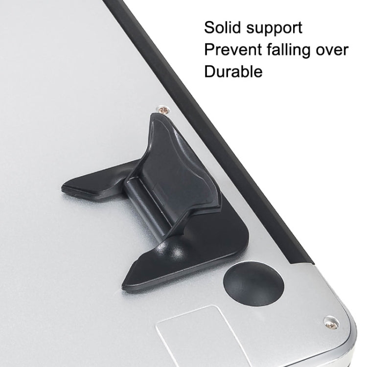 Soporte de ABS portátil plegable para computadora portátil, ABS White, ABS Black