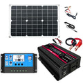 Inversores del sistema de energía solar + Controlador 30A + Panel solar 18W 18V, Black 12V To 220V, Black 12V To 110V, Red 12V To 220V, Red 12V To 110V