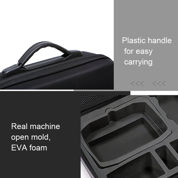 Maleta Mochila Messenger Bag Organizador para DJI MINI 3 PRO, Nylon Black, Pu Diamond Pattern