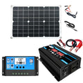 Inversor de sistema de energía solar 30A Controlador + Panel solar de 18W 12V, Especificación:, Black 12V To 110V, Black 12V To 220V, Yellow 12V To 110V, Yellow 12V To 220V
