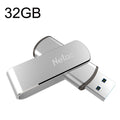 Netac U388 USB 3.0 de alta velocidad Disco giratorio de metal para computadora de automóvil U, 16GB, 32GB, 64GB, 128GB