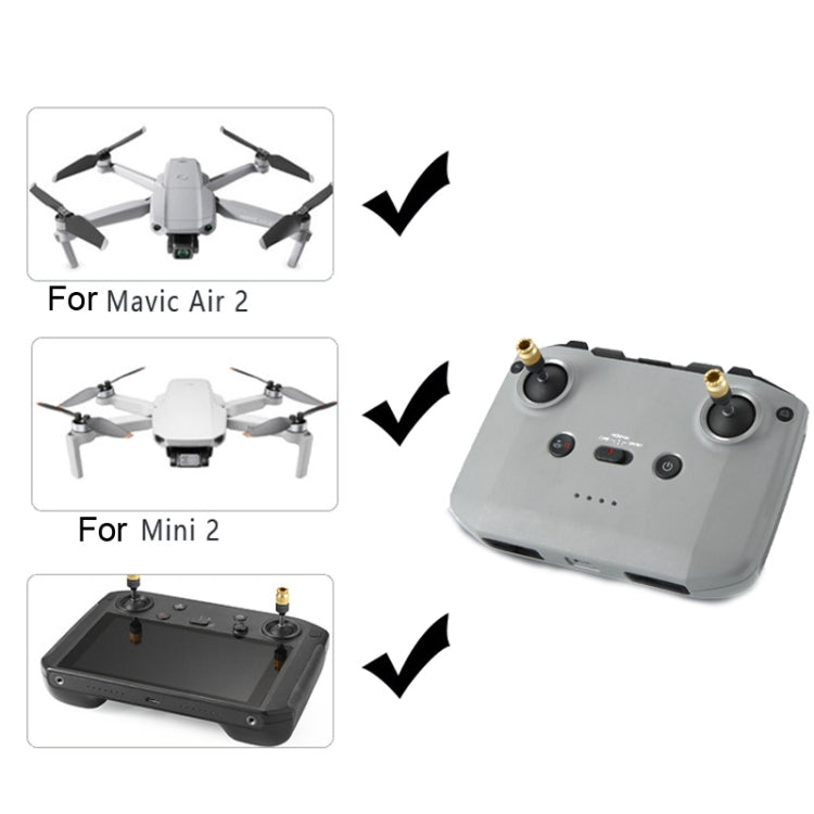 Joystick de extensión de aleación de aluminio de control remoto para DJI Mini 3 Pro / Mavic Air 2 / Mini 2, CQT Rocker