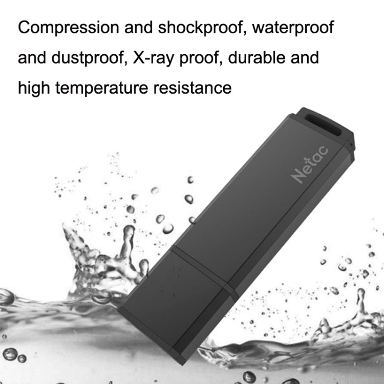 Mini unidades flash USB de alta velocidad de metal Netac U351, 16GB, 32GB, 64GB, 128GB