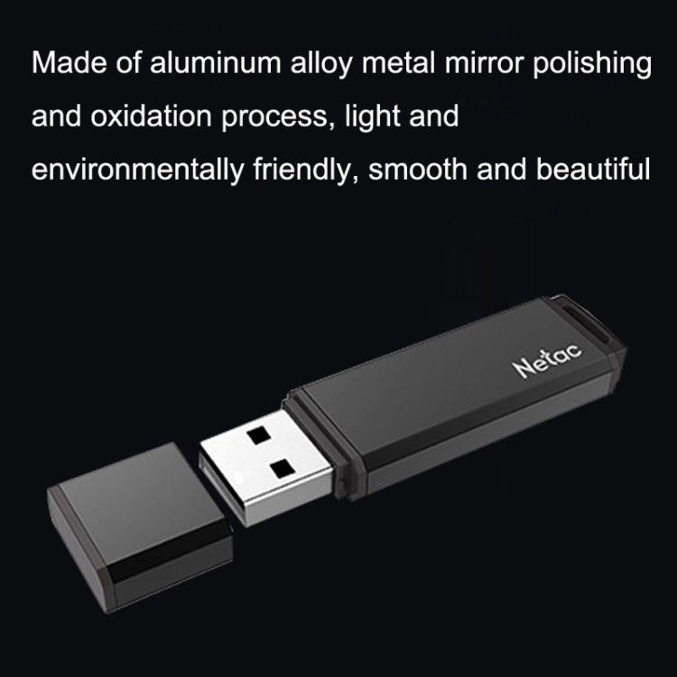 Mini unidades flash USB de alta velocidad de metal Netac U351, 16GB, 32GB, 64GB, 128GB