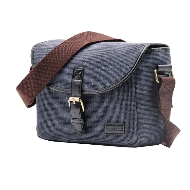 Bandolera informal de lona para cámara SLR, Gray, Azul, Caqui