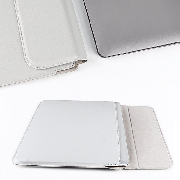 PU08DZ Bolsa de cuero para computadora portátil con función de soporte, 13.3 inches, 14.1-15.4 inches