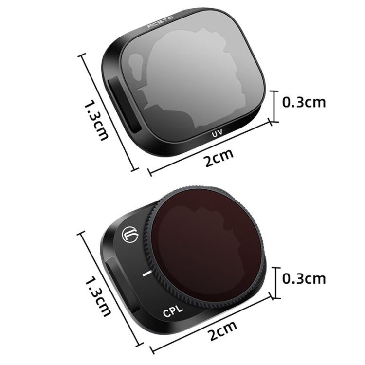Accesorios de filtro ajustable de aleación de aluminio RCSTQ para DJI Mini 3 Pro, estilo:, UV, CPL, ND8, ND16, ND32, ND64, 4 In 1 Set, 6 In 1 Set