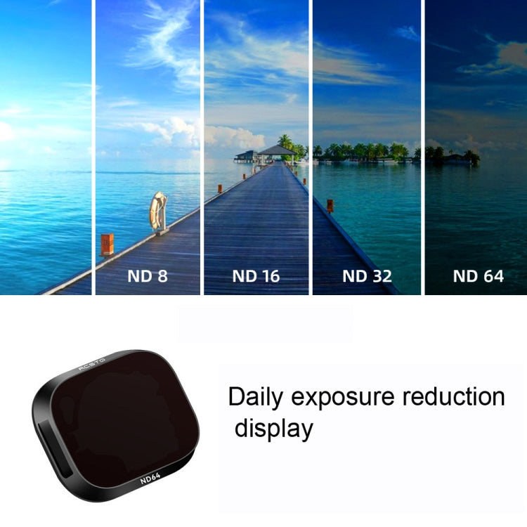 Accesorios de filtro ajustable de aleación de aluminio RCSTQ para DJI Mini 3 Pro, estilo:, UV, CPL, ND8, ND16, ND32, ND64, 4 In 1 Set, 6 In 1 Set