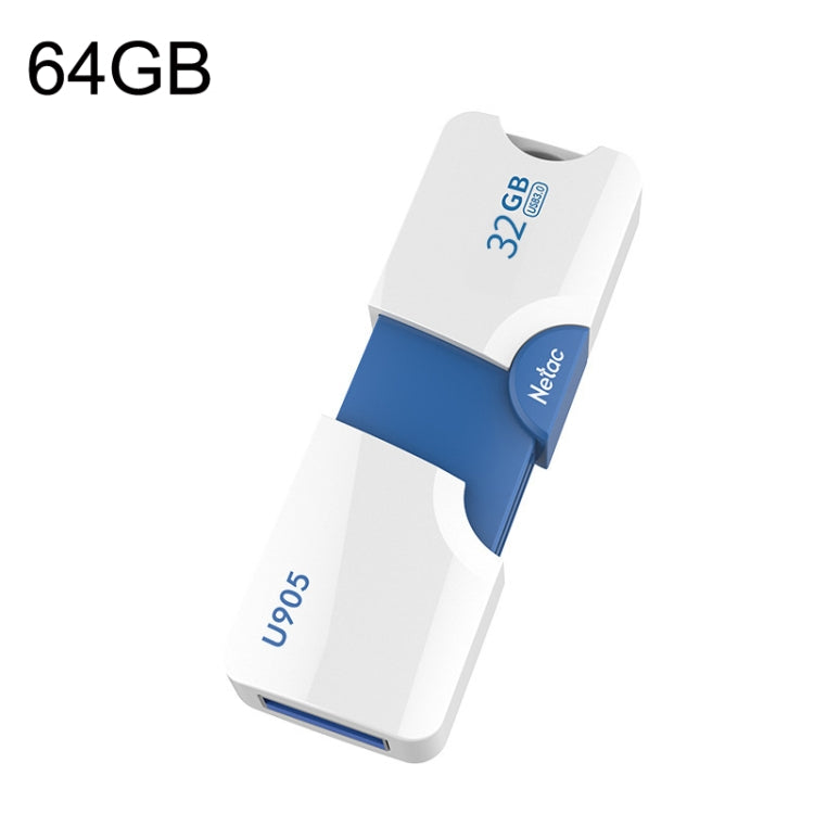 Netac U905 alta velocidad USB3.0 retráctil coche música computadora USB Flash Drive, 16GB, 32GB, 64GB, 128GB, 256GB