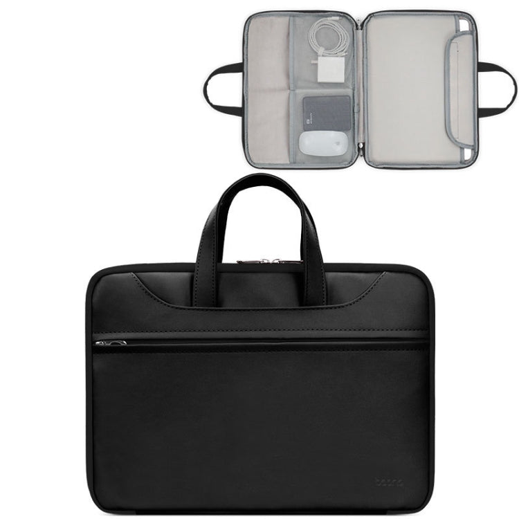 Baona BN-Q006 Bolso de cuero PU con apertura completa para computadora portátil, For 11/12 inches, For 13/13.3/14 inches, For 15/15.6 inches, For 16/17 inches